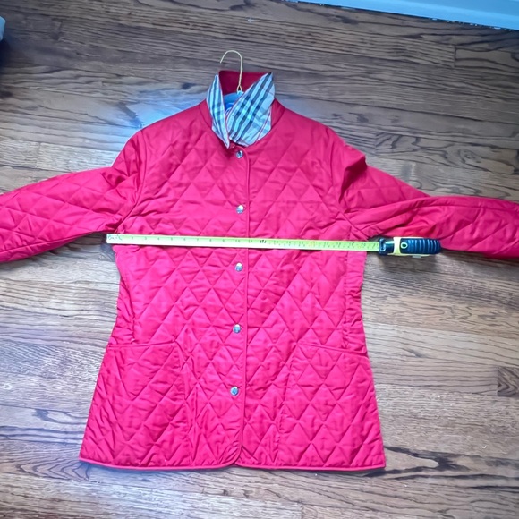 Burberry Red Quilted Puffer Jacket - Picture 7 of 7